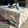 "Ready To Ship″ 48" x 30″ Rectangle Custom Stone Gas Fire Pit