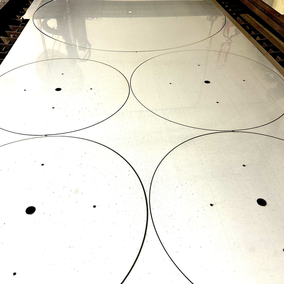 Custom stainless steel burner pans fabricated for gas fire pits