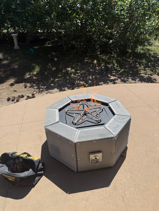 Custom Square Fire Pit Kit 27″