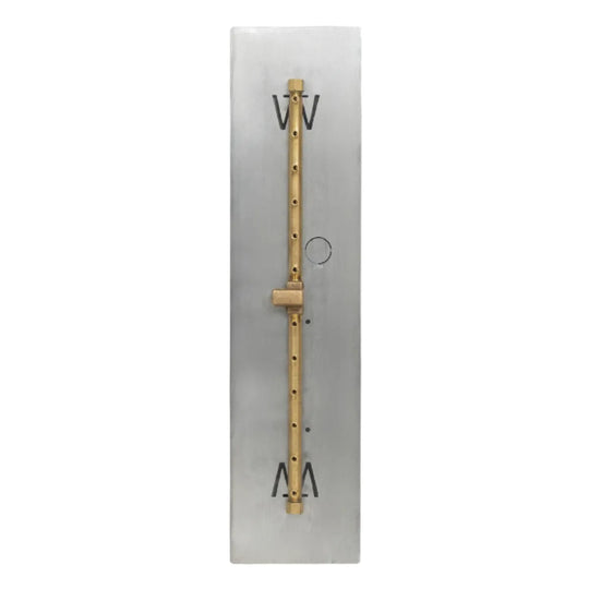Warming Trends Crossfire Linear Brass Gas Fire Pit Burners - 9 Sizes