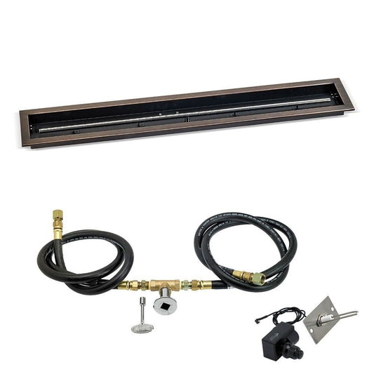 Linear Drop-In Pan with Spark Ignition Kits Oil Rubbed Bronze