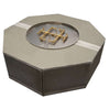 Octagon Ready to Finish Fire Pit with Warming Trends Crossfire Burner 42"