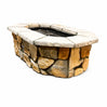 61″ x 42″ Rectagon Custom Stone Gas Fire Pit