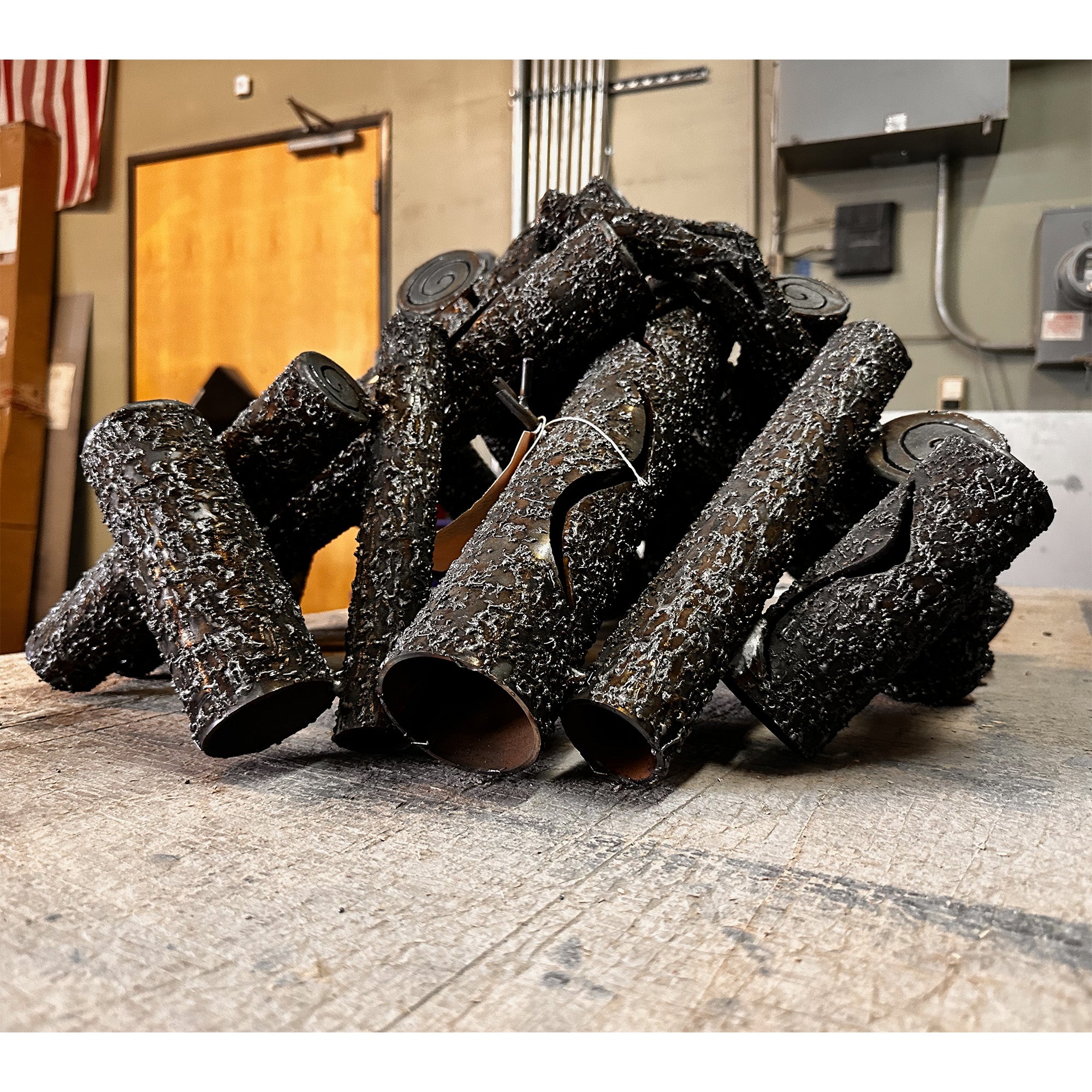 Steel Log Warming Trends Steel Log Set (4 sizes) | FirePit Outfitter – Fire Pit ...