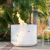 Beverly Powder Coated Steel Gas Fire Pit- Round (3 sizes)