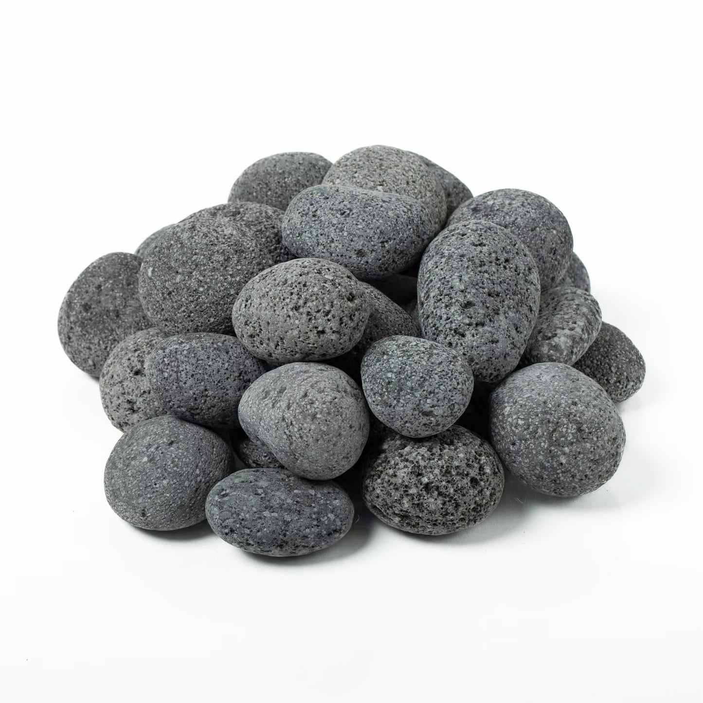 Medium Tumbled Lava Stones -  44 lbs