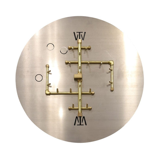 180K BTU 13.5″ X 13.5″ Universal Crossfire Brass Burner