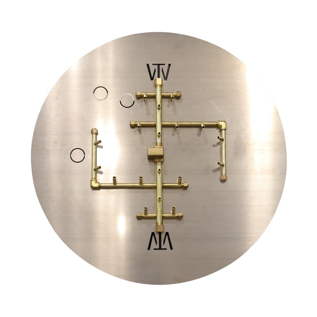 240K BTU 20.5″ x 19.5″ Universal Crossfire Brass Burner