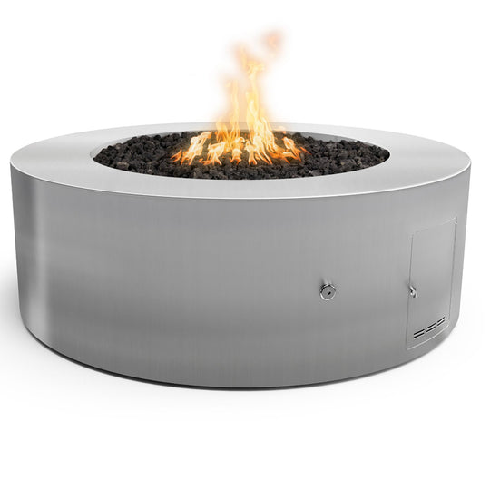 Unity Round Steel Gas Fire Pit 18" High (3 sizes)