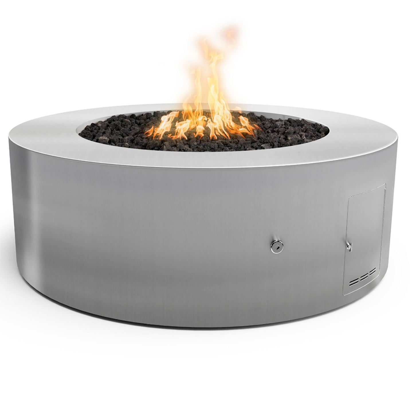 Unity Round Steel Gas Fire Pit 18" High (3 sizes)