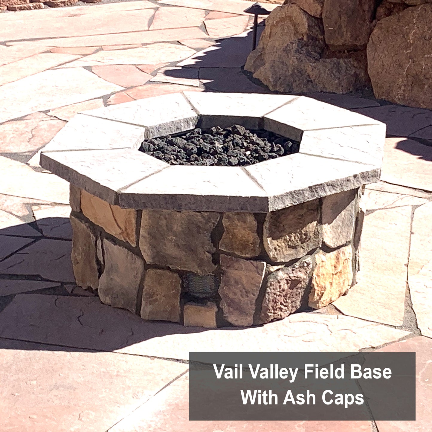 "vail Valley Field" base sstone with "Ash" caps