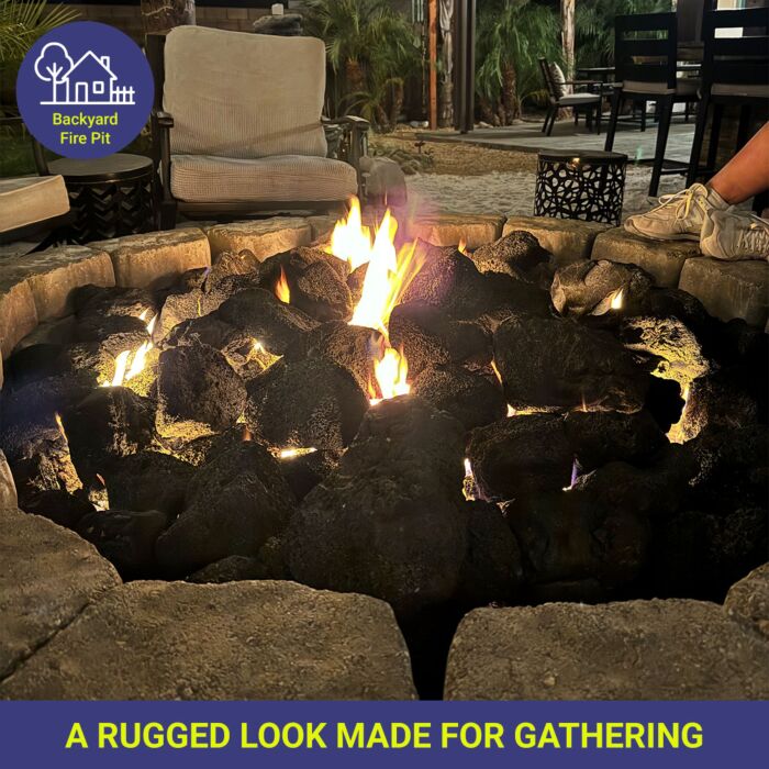 Extra Large black lava rock for fire pit