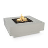 Cabo Powder Coat Steel Gas Fire Pit- Square (3 sizes)