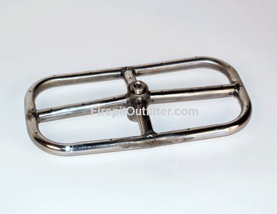 12" x 6" Stainless Steel Rectangle Ring