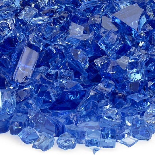 Cobalt Blue Fire Glass 1/4"