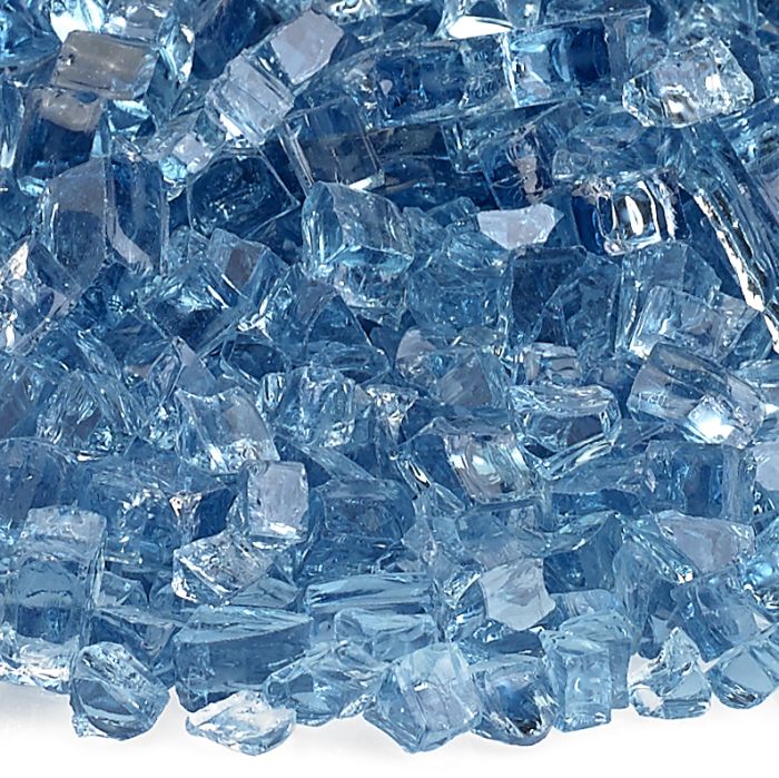 Pacific Blue Fire Glass 1/4"