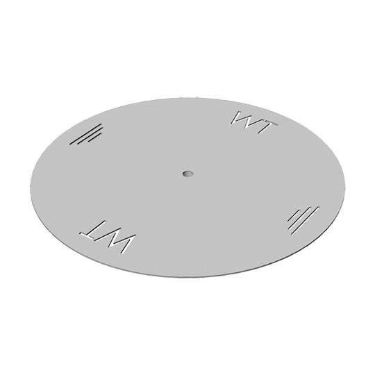 Warming Trends Round Aluminum Fire Pit Plate- 7 Sizes Available