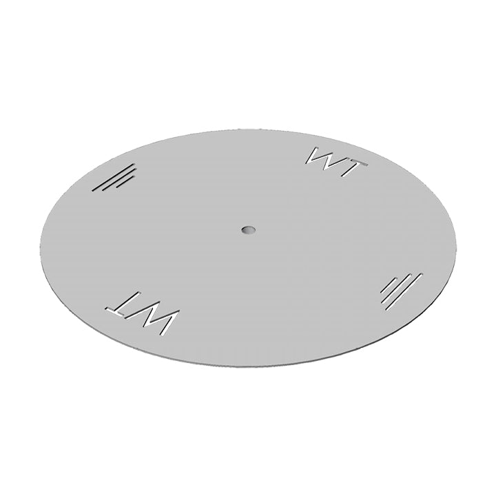 Warming Trends Round Aluminum Fire Pit Plate- 7 Sizes Available