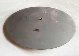 37″ – 42″ Custom Round Flat, Stainless Steel Burner Pan
