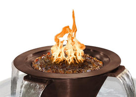 Cazo 4 Way Round Copper Fire and Water Bowls