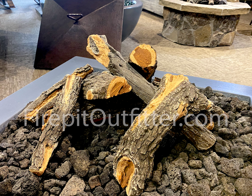 9 Piece 18" - 24" Arizona Weathered Oak Outdoor Fire Logs