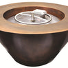 Mesa Round Copper Gas Fire Bowl