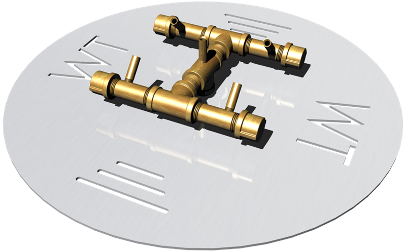 60K BTU Warming Trends Crossfire Burner System, 18″ Pan