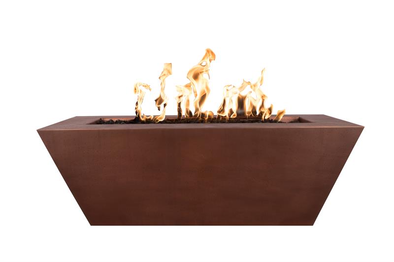 Mesa Copper Rectangle Gas Fire Pit (3 sizes available)