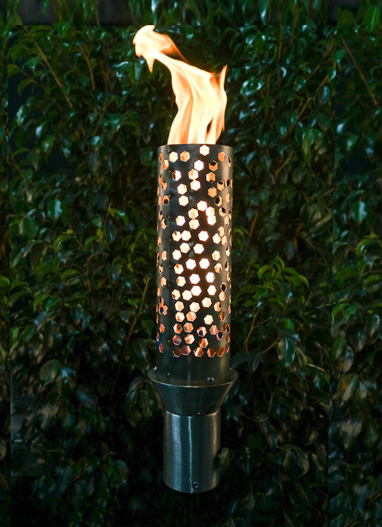 The Outdoor Plus Honeycomb Tiki Torch