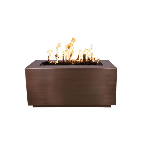 Pismo Hammered Copper Gas Fire Pit- Rectangle (4 sizes)
