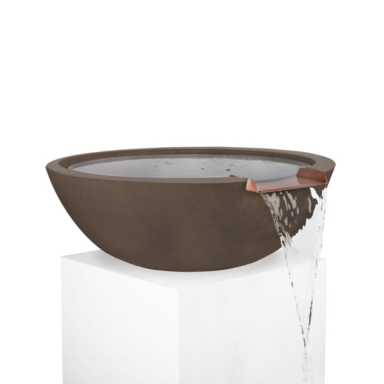 Sedona Round Concrete Fire and Water Bowl