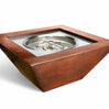 Sierra Square Copper Gas Fire Bowl