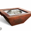 Sierra Square Copper Gas Fire and Water Bowl