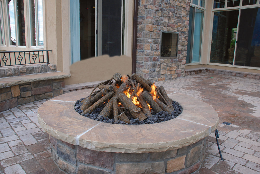 Steel Log Warming Trends Steel Log Set (4 sizes) | FirePit Outfitter – Fire Pit ...