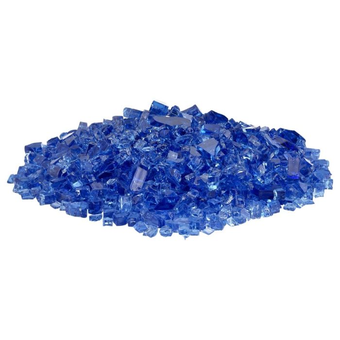 Cobalt Blue Fire Glass 1/4"