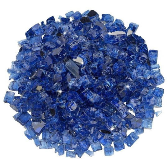 Cobalt Reflective Blue Fire Glass 1/2"