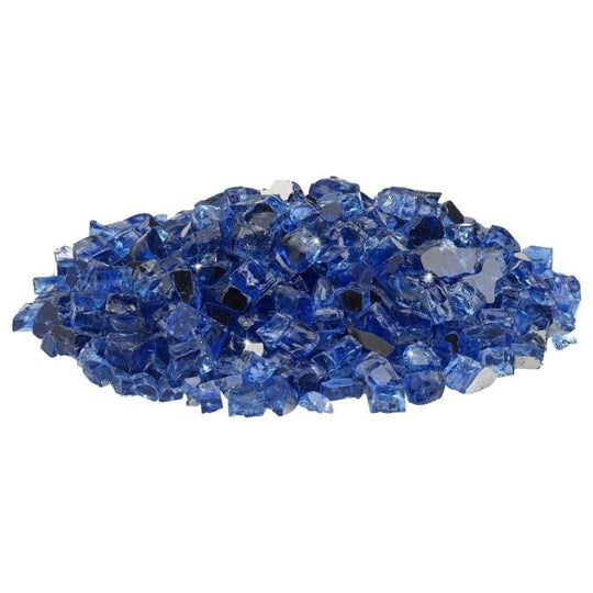 Cobalt Reflective Blue Fire Glass 1/2"