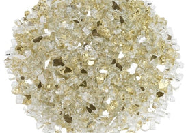 Gold Reflective Fire Glass 1/4"