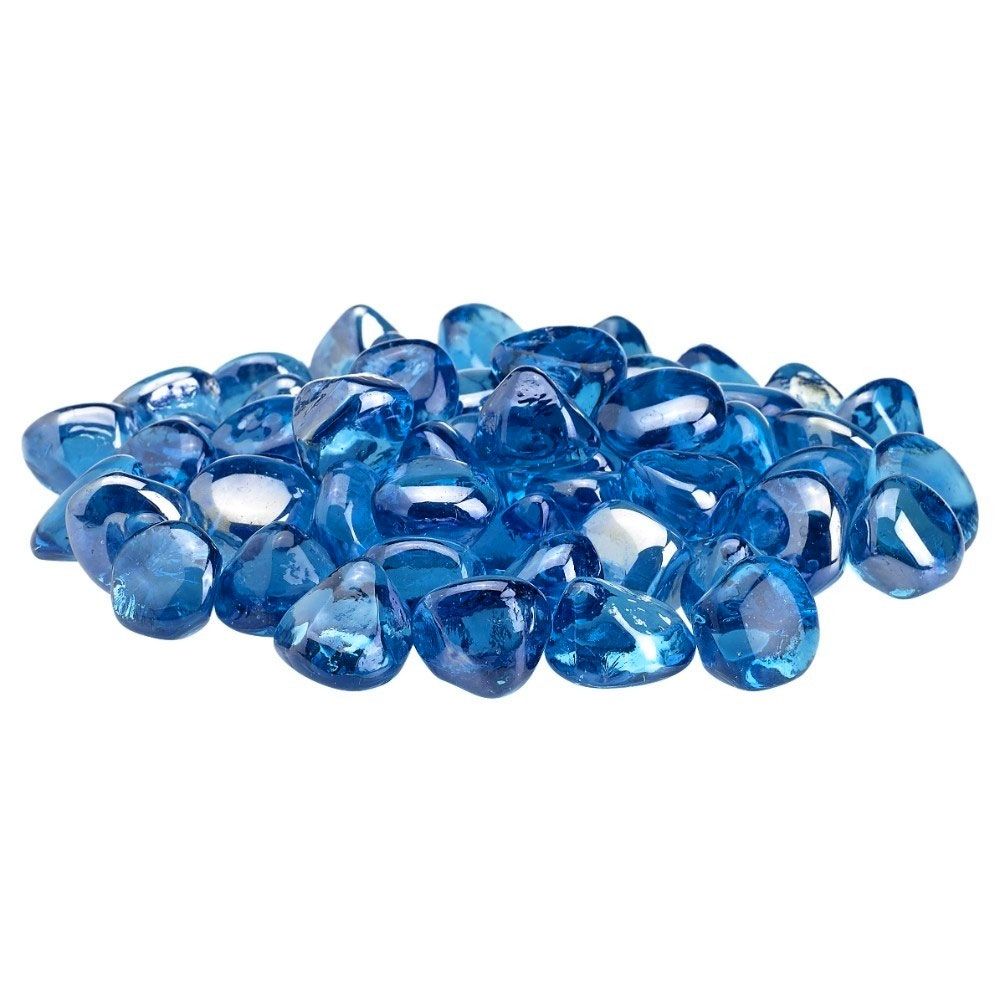 Zircon Coastal Blue Luster Fire Glass