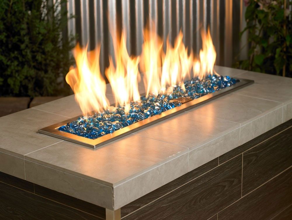 Zircon Coastal Blue Luster Fire Glass