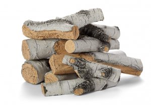 9 Piece 18" - 24" Aspen Birch Outdoor Log Set