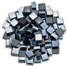 Black Luster Cubes Fire Glass 2.0