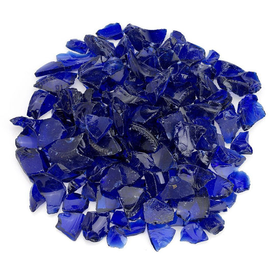 Dark Blue Fire Glass 3/4"