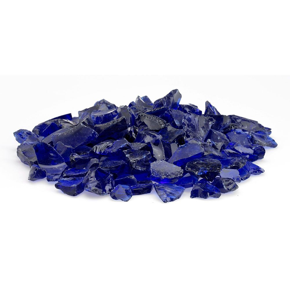 Dark Blue Fire Glass 3/4"