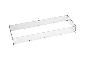 Rectangular Tempered Glass Wind Guard for 48" Pan