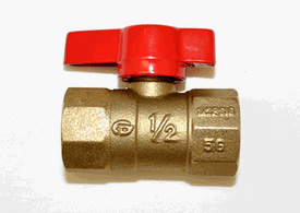 Hearth Products Controls 1/2 Inch Manual Ball Valve
