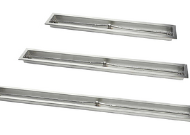 24" Stainless Steel Trough Burner with pan