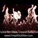 Copper Reflective Fire Glass 1/4"
