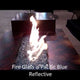 Pacific Blue Reflective Fire Glass 1/4"