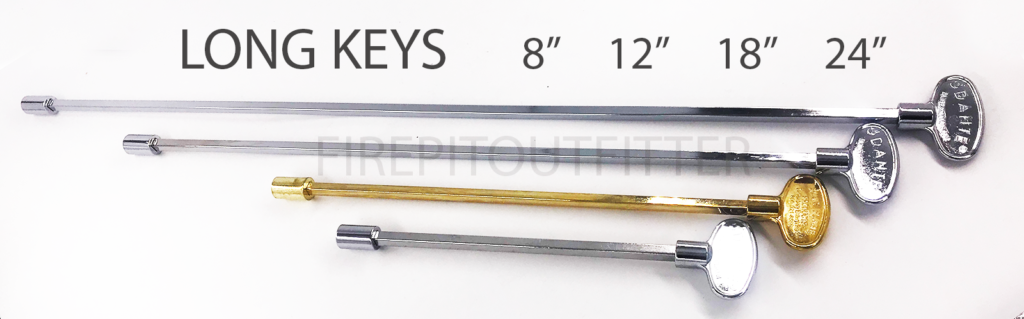 Chrome Valve Keys 8″ to 24″ Lengths